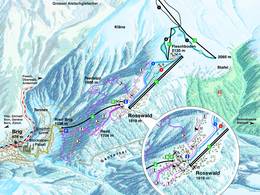 Trail map Rosswald – Brig