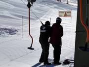 Assistance at the platter lift