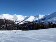 View from the Goldsee piste towards Tscheyeck