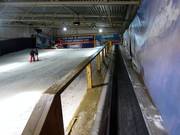 Conveyor belts take beginners to the easy slopes.