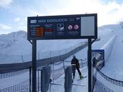 Electronic information at the ski lift entrances