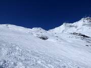 Freeride terrain above Morenia