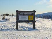 Access to the freeride area in Tandådalen