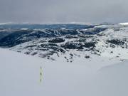 The ski route from Gaustatoppen