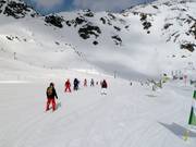 Easy slopes at the mid-station