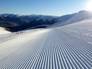 First-class slope preparation in the ski resort of Peyragudes