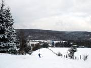 The ungroomed run to the left of the lift