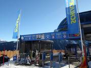 Detailed information at the entrance to the gondola lift