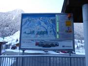 Information board with current status at the valley station