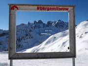 Magnificent panorama at Golmer Joch with views of Drei Türme and Drusenfluh