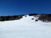 Lower section of the Hafjell piste