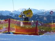Snow cannon Flachauwinkl with safety net