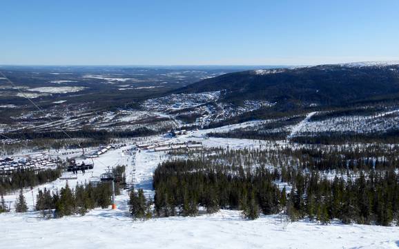Biggest height difference in Dalarna County (Dalarnas län) – ski resort Stöten
