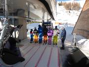 The friendly staff are always present at the lifts.