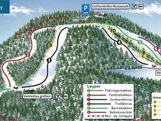 Trail map Oslo Skisenter Grefsenkollen