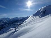 Deep-snow slopes of the Riesneralm
