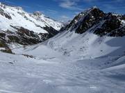 Ski route Wilde Grub'n to the valley station