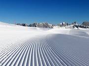 Perfect slope grooming at Flumserberg