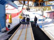 The staff is always present at the entrance.