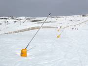 Snow lances in the Sierra Nevada ski resort
