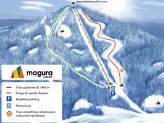 Trail map Magura Skipark – Malastow