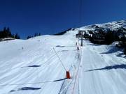 View of the slopes in the upper section