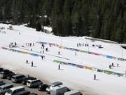 Practice area with conveyor belt at Bunderishka Polyana