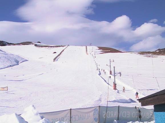 View of the wide slope