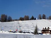 View of the children's slope at Monte Pana