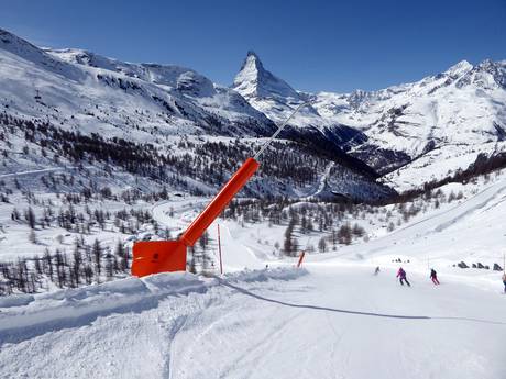 Snow reliability Matter Valley (Mattertal) – Snow reliability Zermatt/Breuil-Cervinia/Valtournenche – Matterhorn