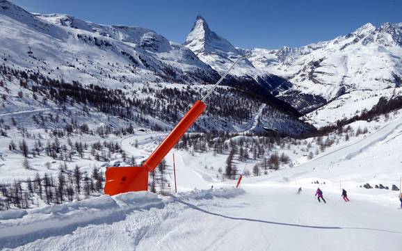 Snow reliability Matterhorn (Monte Cervino) – Snow reliability Zermatt/Breuil-Cervinia/Valtournenche – Matterhorn
