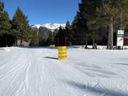 Dedicated beginner slopes at the Robellóns four-seater chairlift