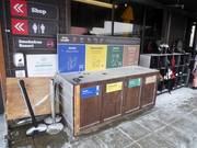 Waste separation in the Cardrona ski area