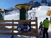 Information board for the Ski Area Val Comelico