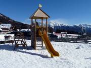 Playground in the ski resort of Carezza