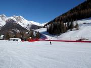 Easy practice slope at Almboden