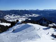 View from the Brauneck mountain station towards Wegscheid