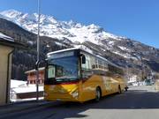 Ski bus in the Saas Valley