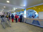The ticket offices at the Gornergratbahn are clean and well-maintained.