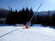 Slope signage in the Spindlermühle ski resort