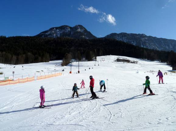 View of the Schwoich ski area