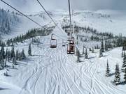 Powder snow area below Gravenstafel Mountain