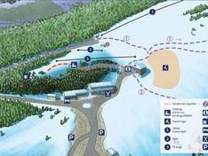 Trail map Montagne de Lure