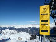 Le Grand Couloir - the steepest slope in the Les 3 Vallées ski area