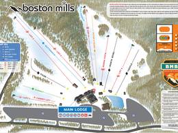 Trail map Boston Mills