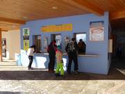 Well-maintained ticket area