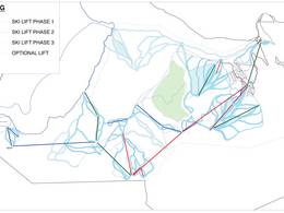 Trail map Valemount Glaciers (planned)