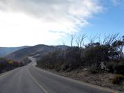 Mountain road to the Mt. Hotham ski area