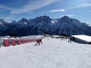 Beginner area Nalunsin (Motta Naluns - mountain station gondola Scuol)
