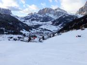 View of the accommodations in Corvara
